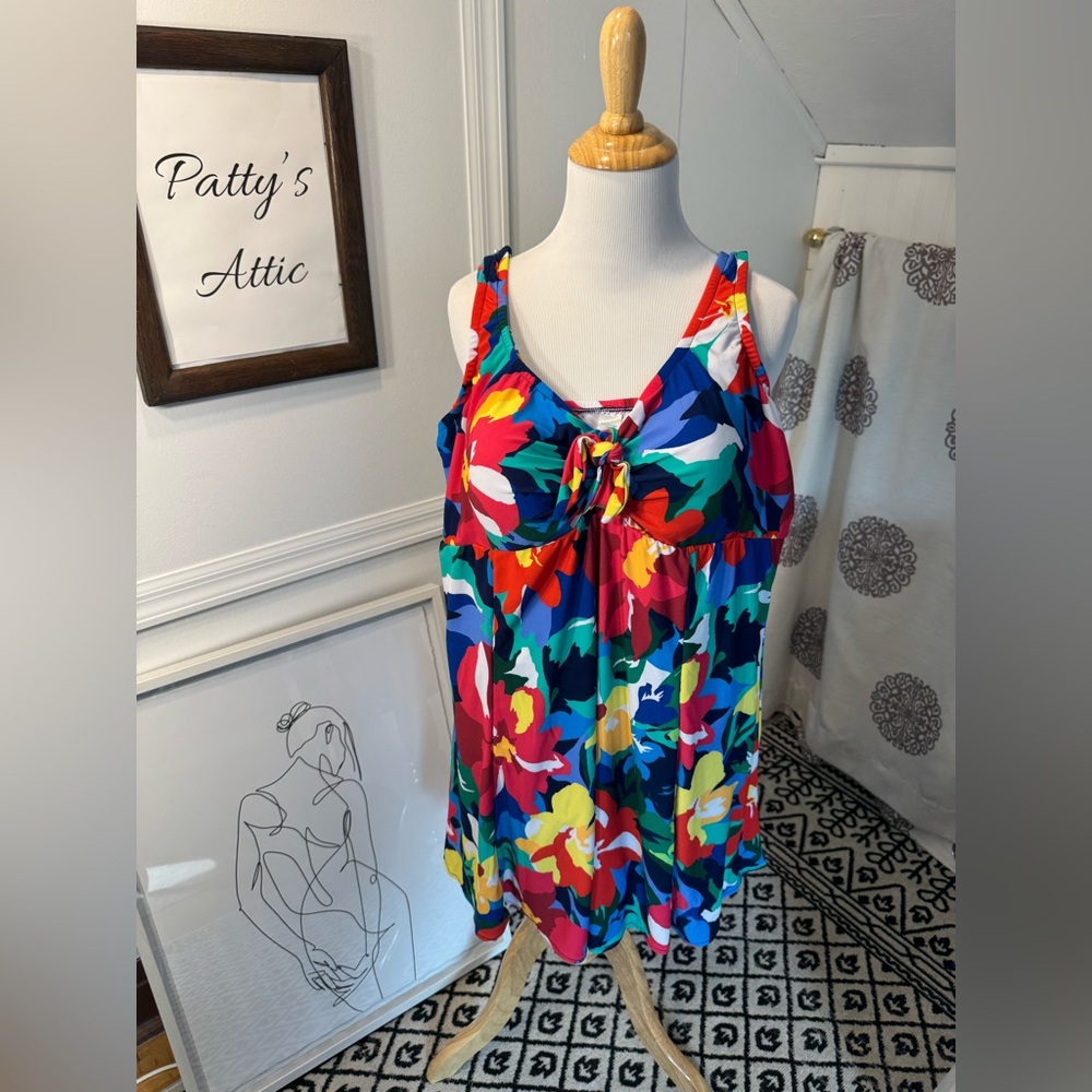Colorful Floral Women's One Piece Swimsuit